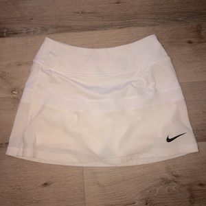 white nike tennis skirt